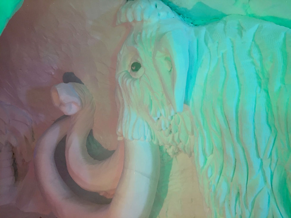 Sculpture igloo neige et glace