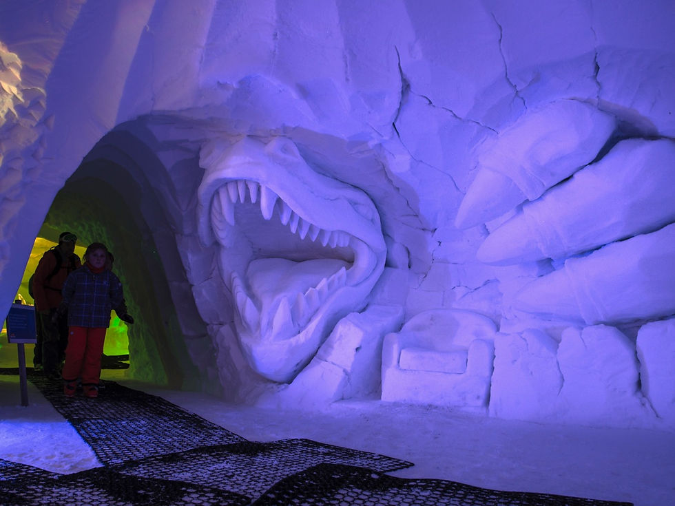 Sculpture igloo neige et glace