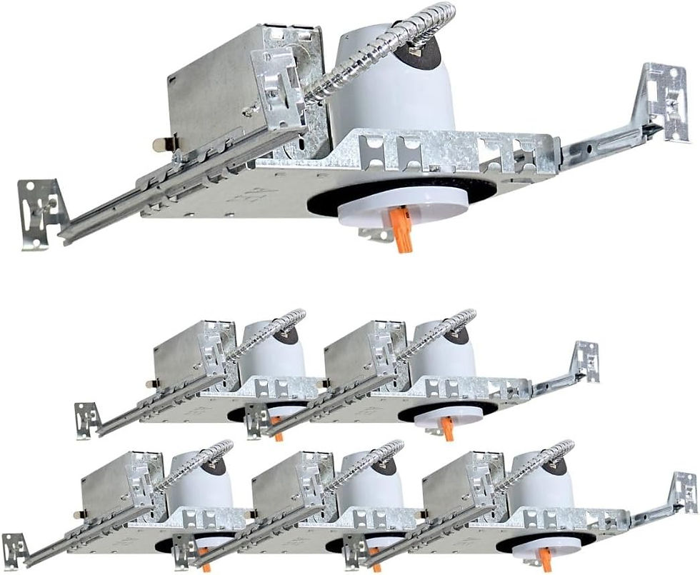 4 Inch Galvanized Steel Recessed Housing with Junction Box for LED Retrofit Kits