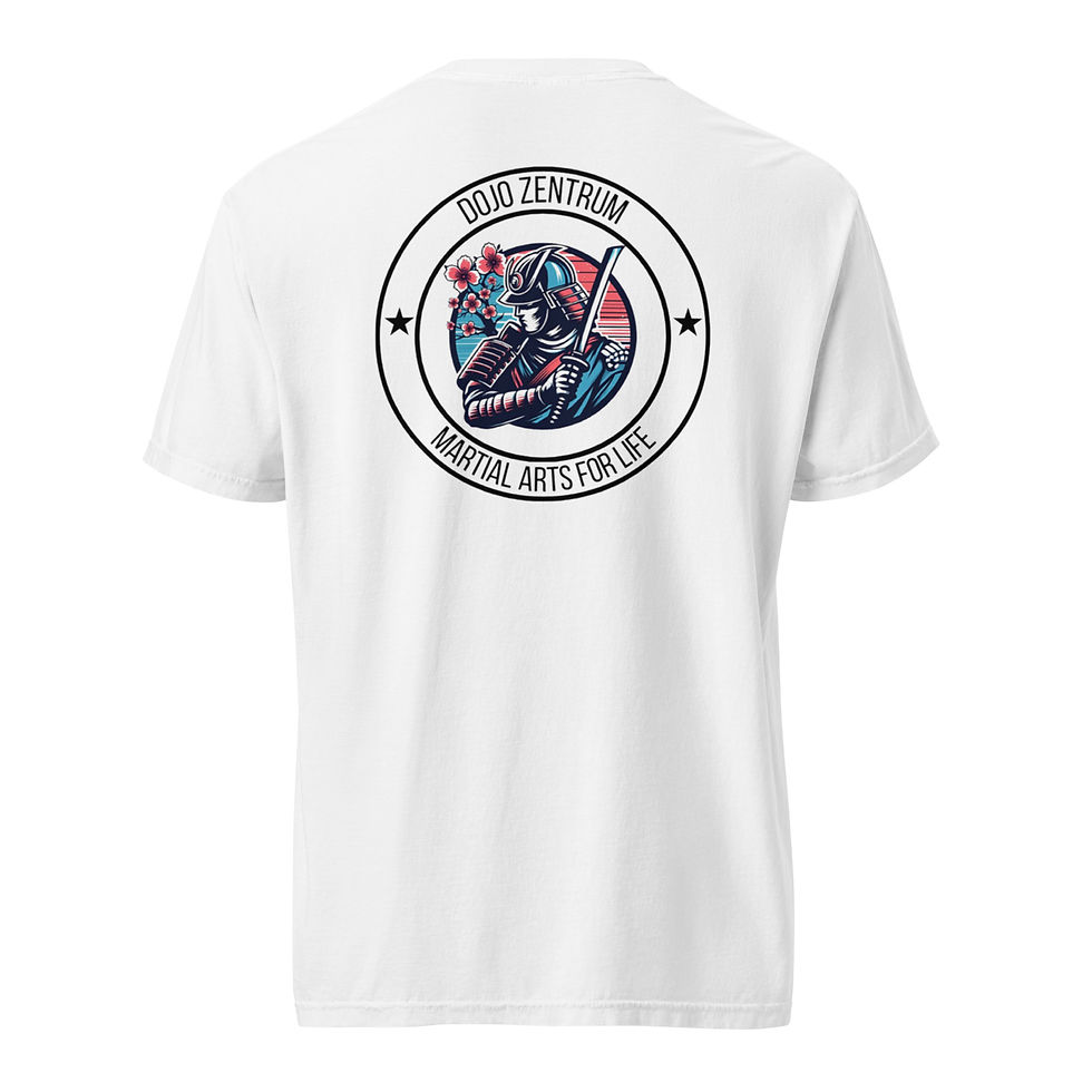 Vista trasera camiseta Martial Arts Life White