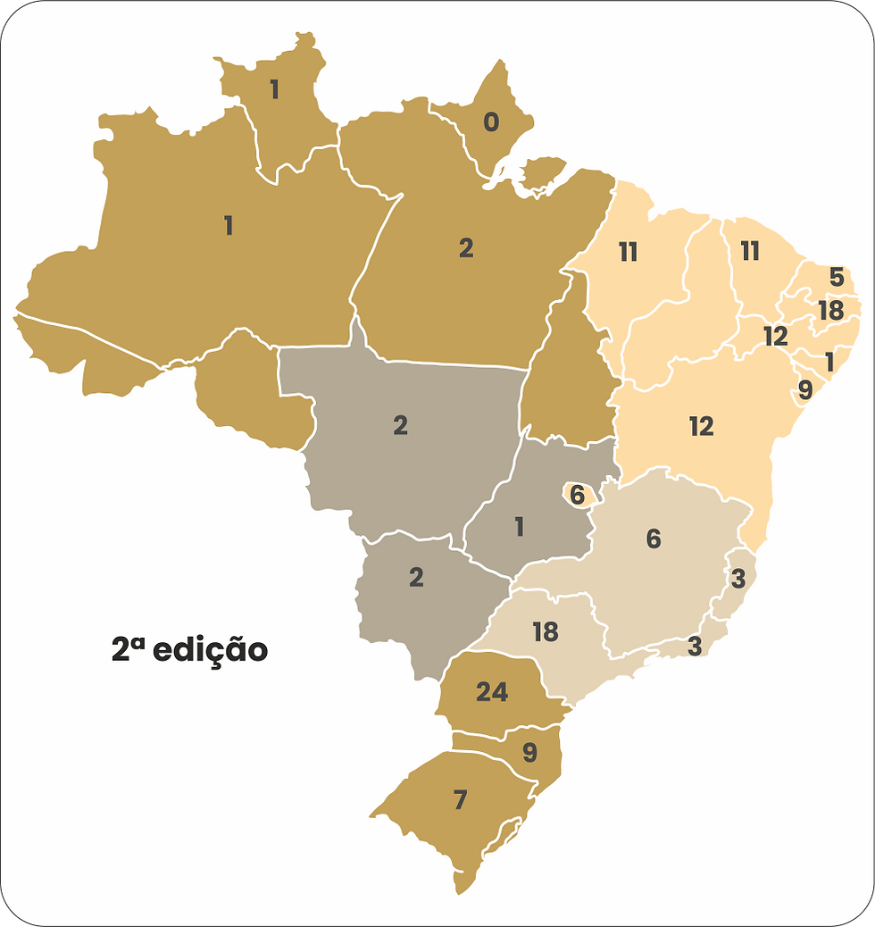 Mapa de alcance da 2ª edição. O mapa da 3ª edição será revelado no livro de registros, só podemos adiantar que superou o alcance da 2ª edição.