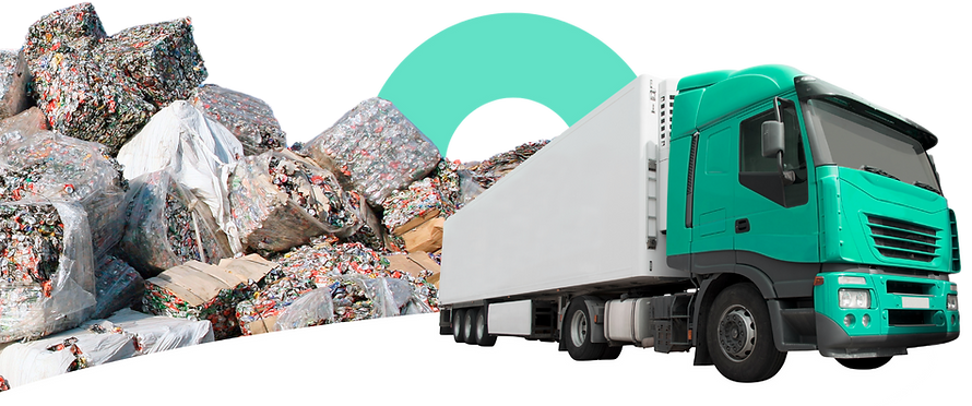 gold silver and bronze standard waste haulage and supply chain illustration