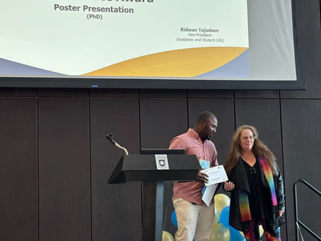 Shara Wins Second for Poster Presentation!