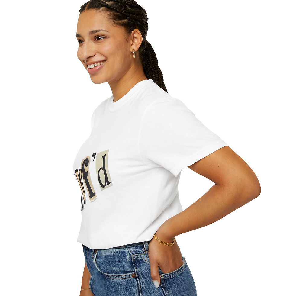 Thumbnail: IVF’d Ransom Letter Logo Tee –Comfort Colors, IVF Tee, Infertility Awareness