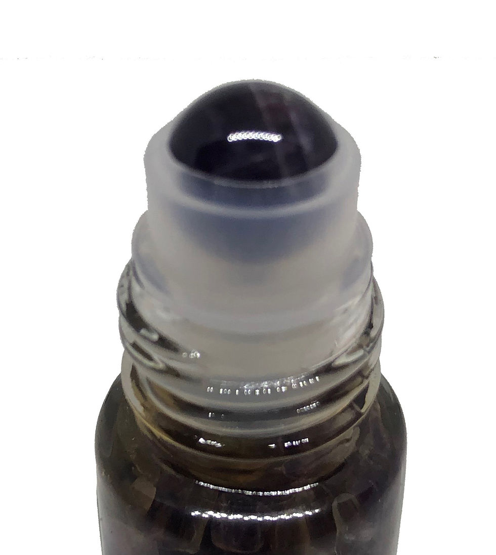 Thumbnail: Frankincense Oil with Amethyst or Lapis Lazuli Stones (Roller bottle)