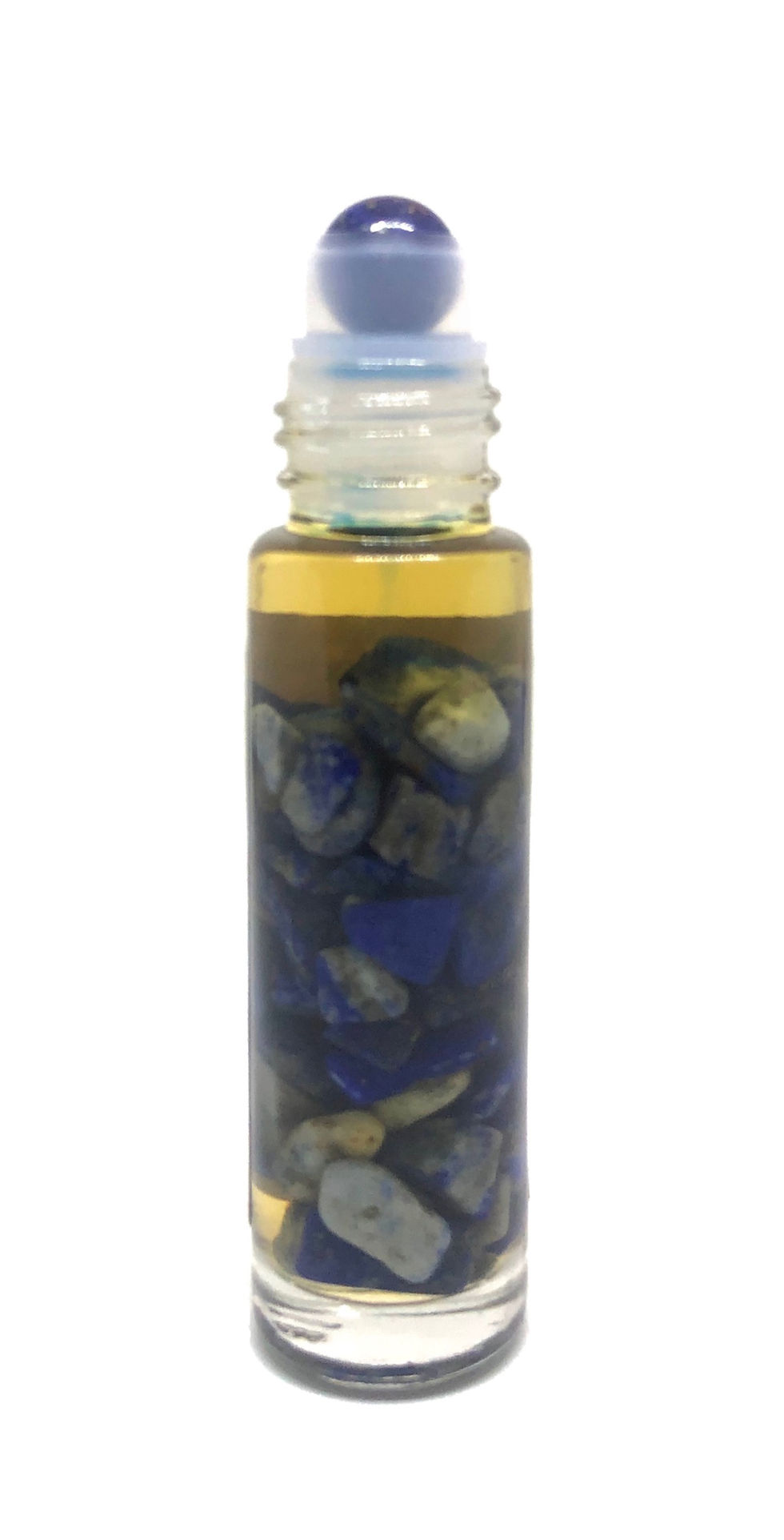 Thumbnail: Frankincense Oil with Amethyst or Lapis Lazuli Stones (Roller bottle)