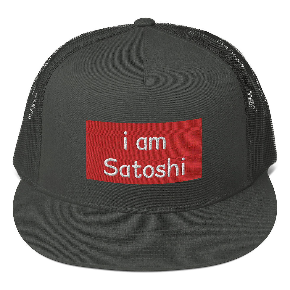 Thumbnail: i am Satoshi in Red Trucker Cap
