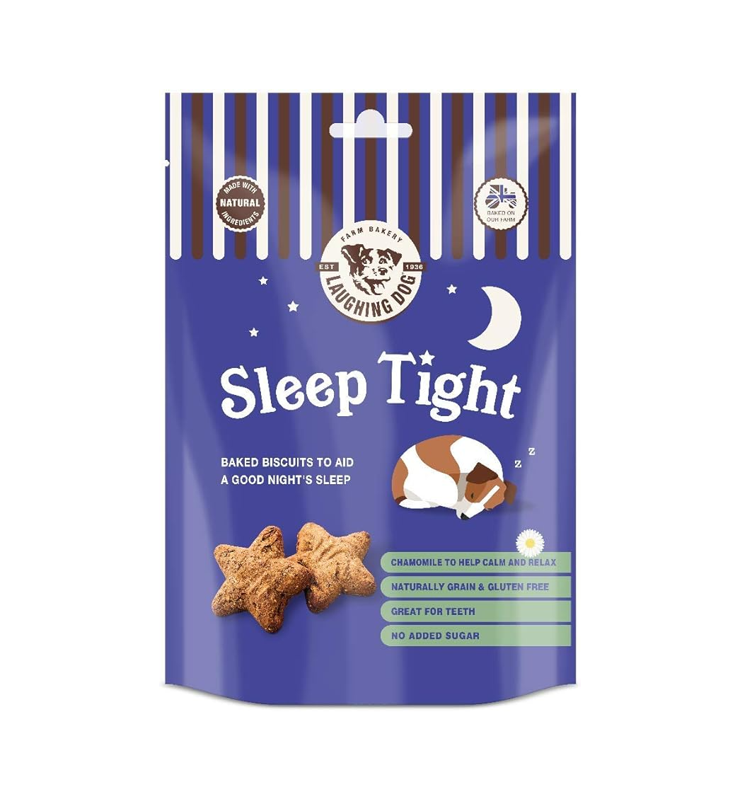 Laughing Dog - Sleep Tight - Naturally Grain Free Oven-Baked Dog Treats, Gluten