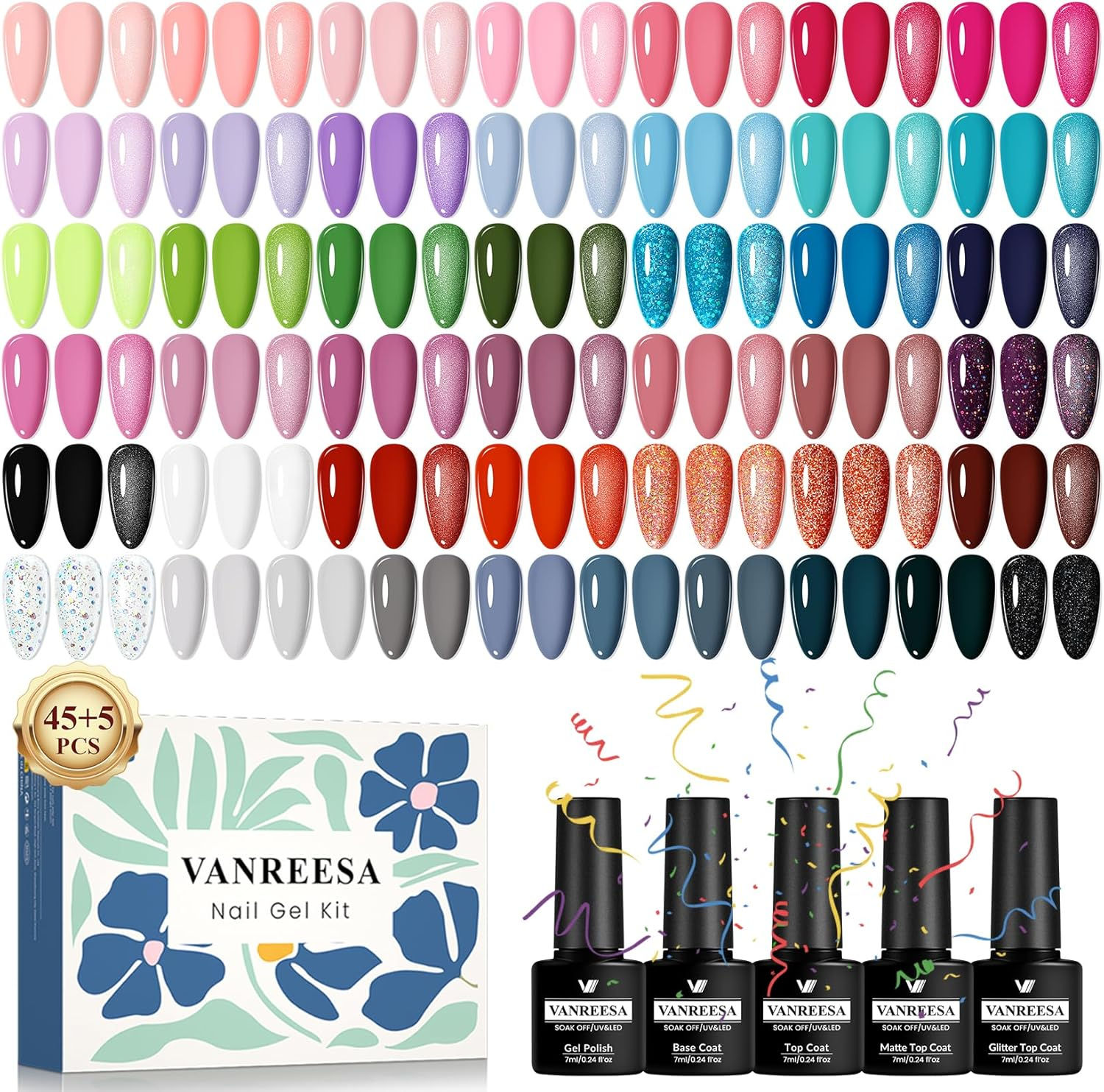 VANREESA Gel Nail Polish Set