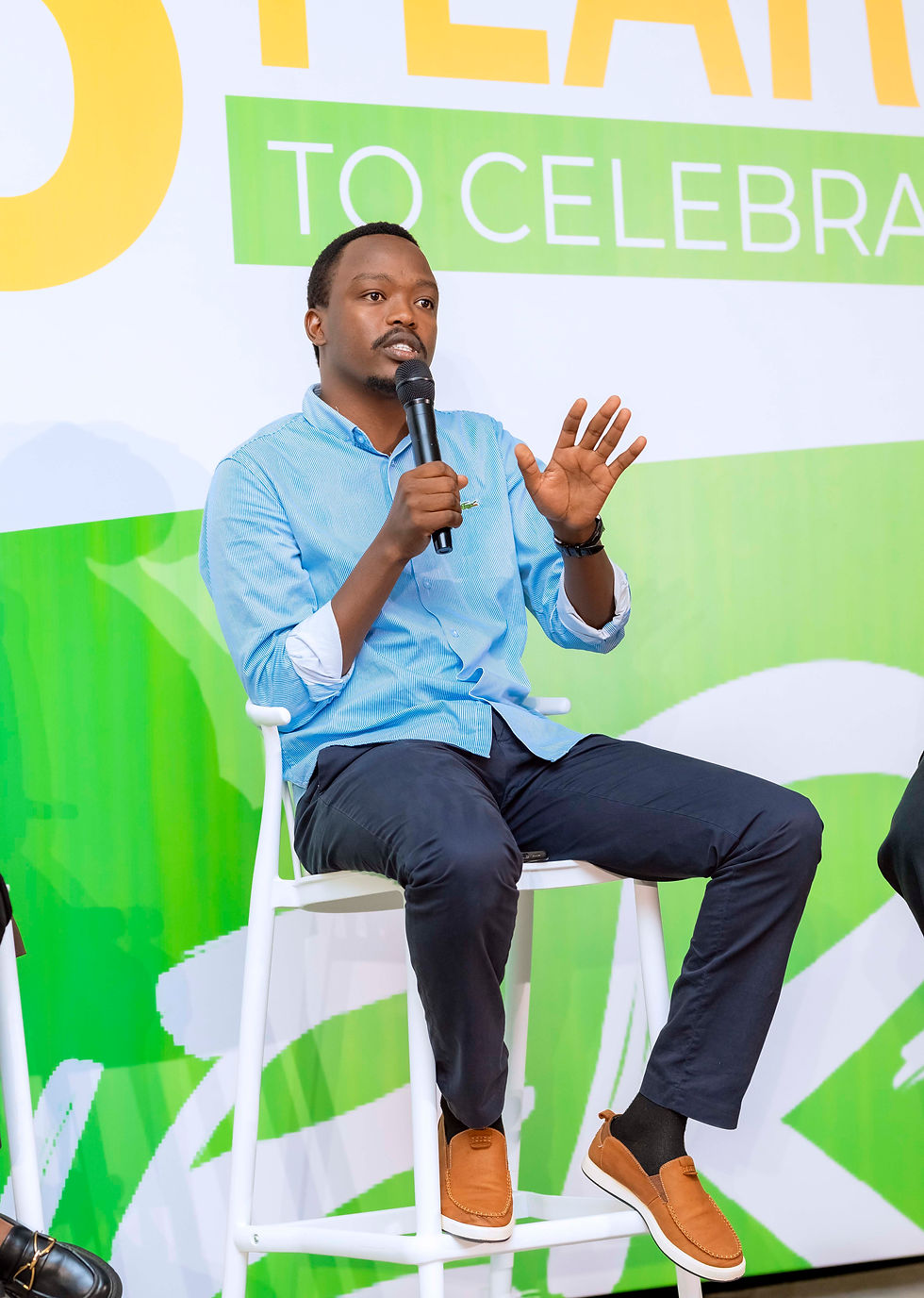 Rameck Gisanintwari at the GenG closing event