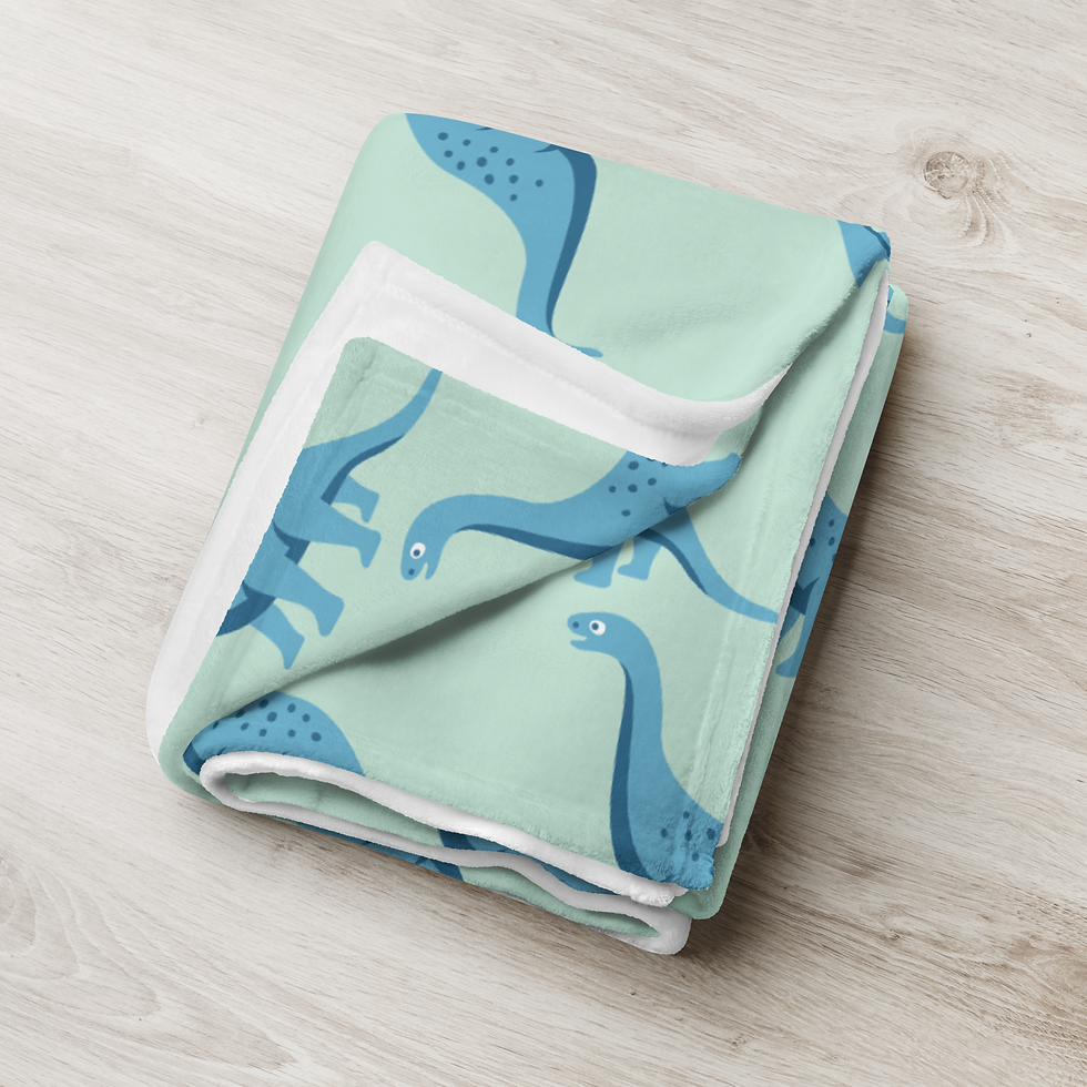 Thumbnail: Blue Dino Blanket
