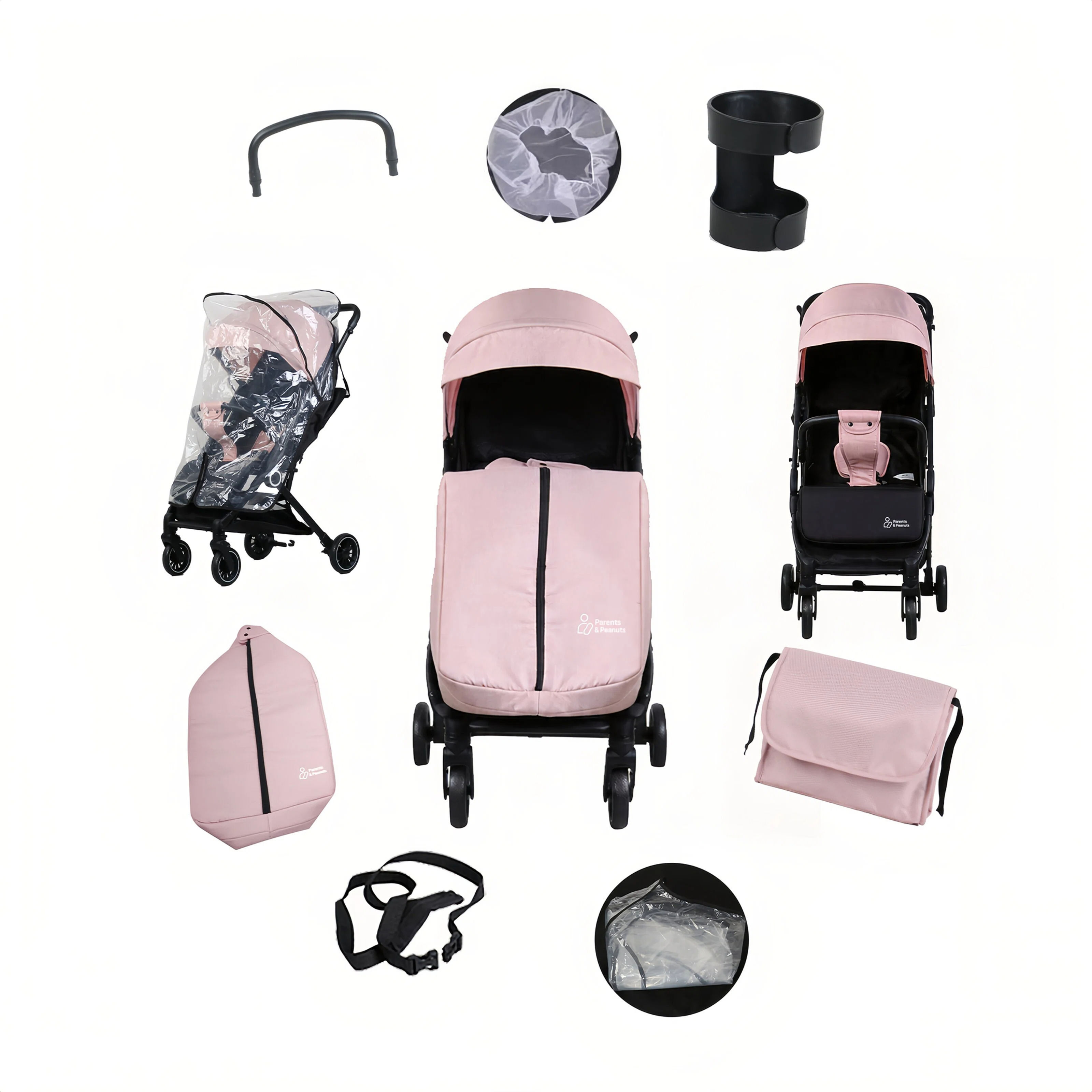 Pink Travel Pushchair