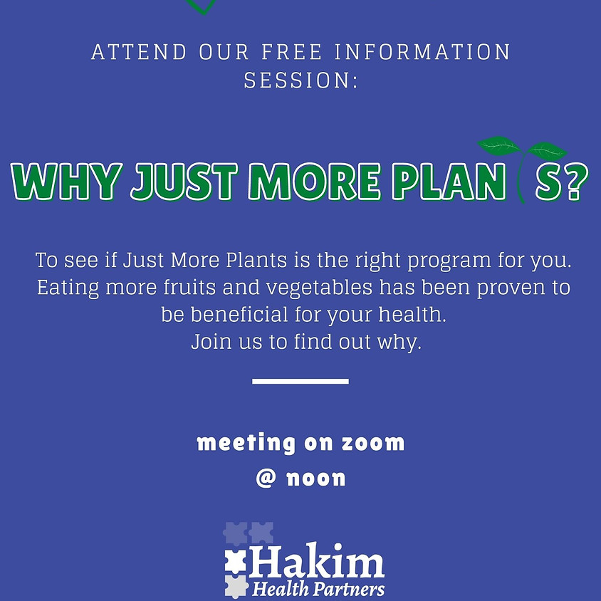 Why Just More Plants?