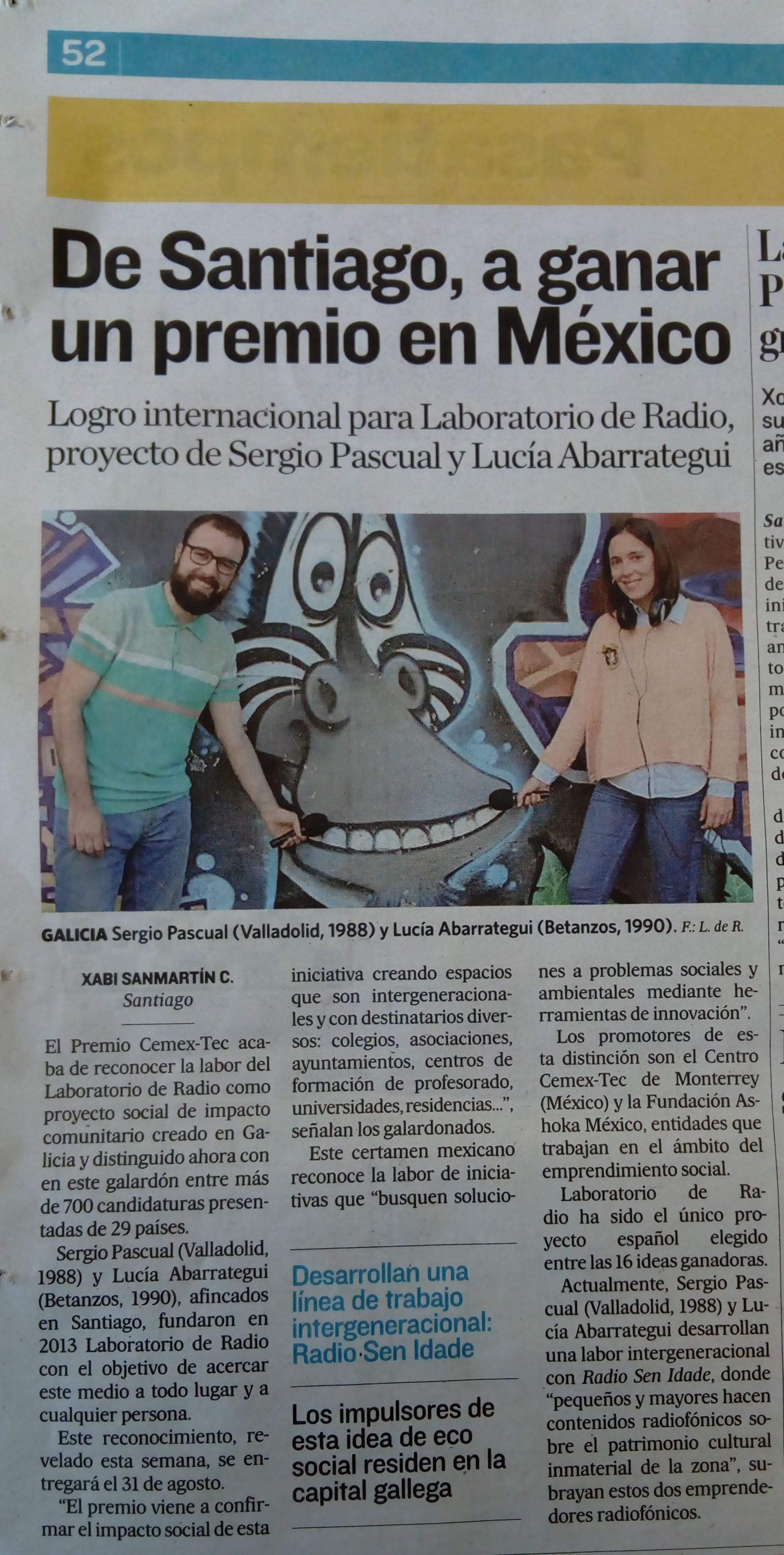Laboratorio de Radio Premio CEMEX-TE