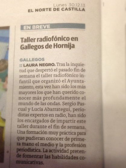Curso de Radio para mayores