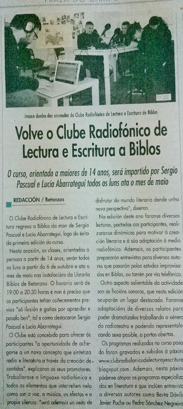 Curso de Radio y Literatura