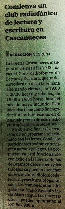 Radio y Literatura A Coruña