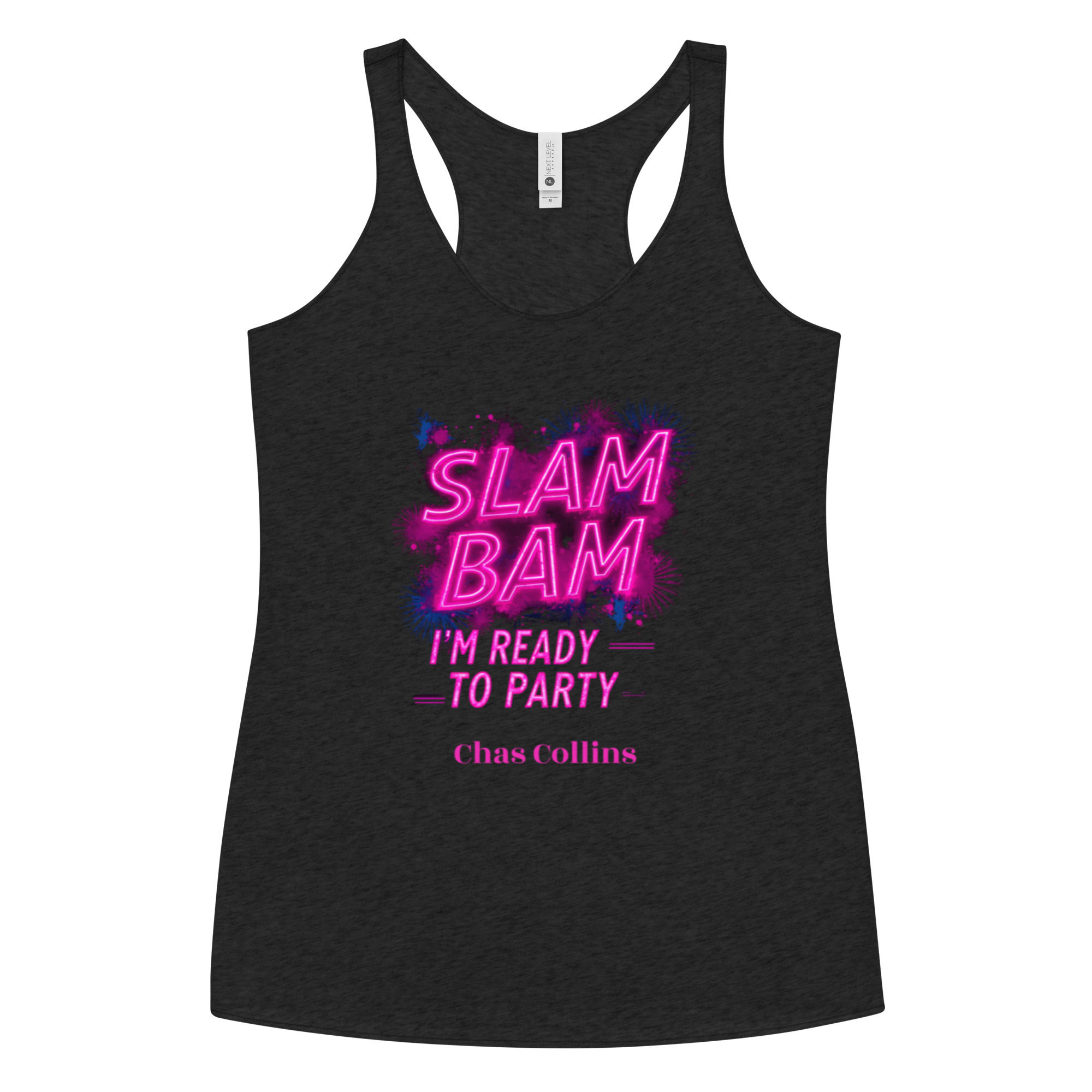 Slam Bam design Women's Racerback Tank