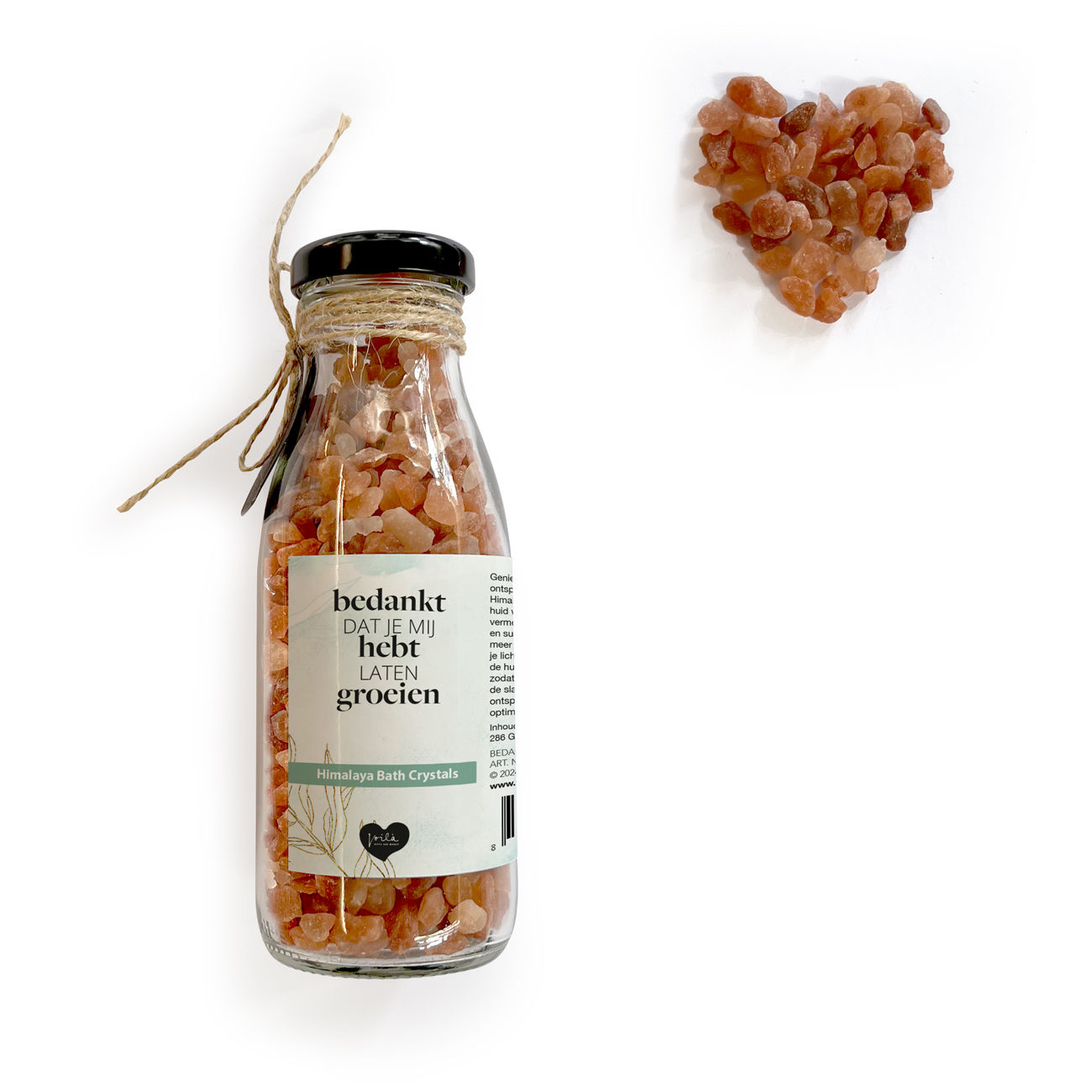 BEDANKT DAT JE MIJ HEBT LATEN GROEIEN - BADZOUT FLES