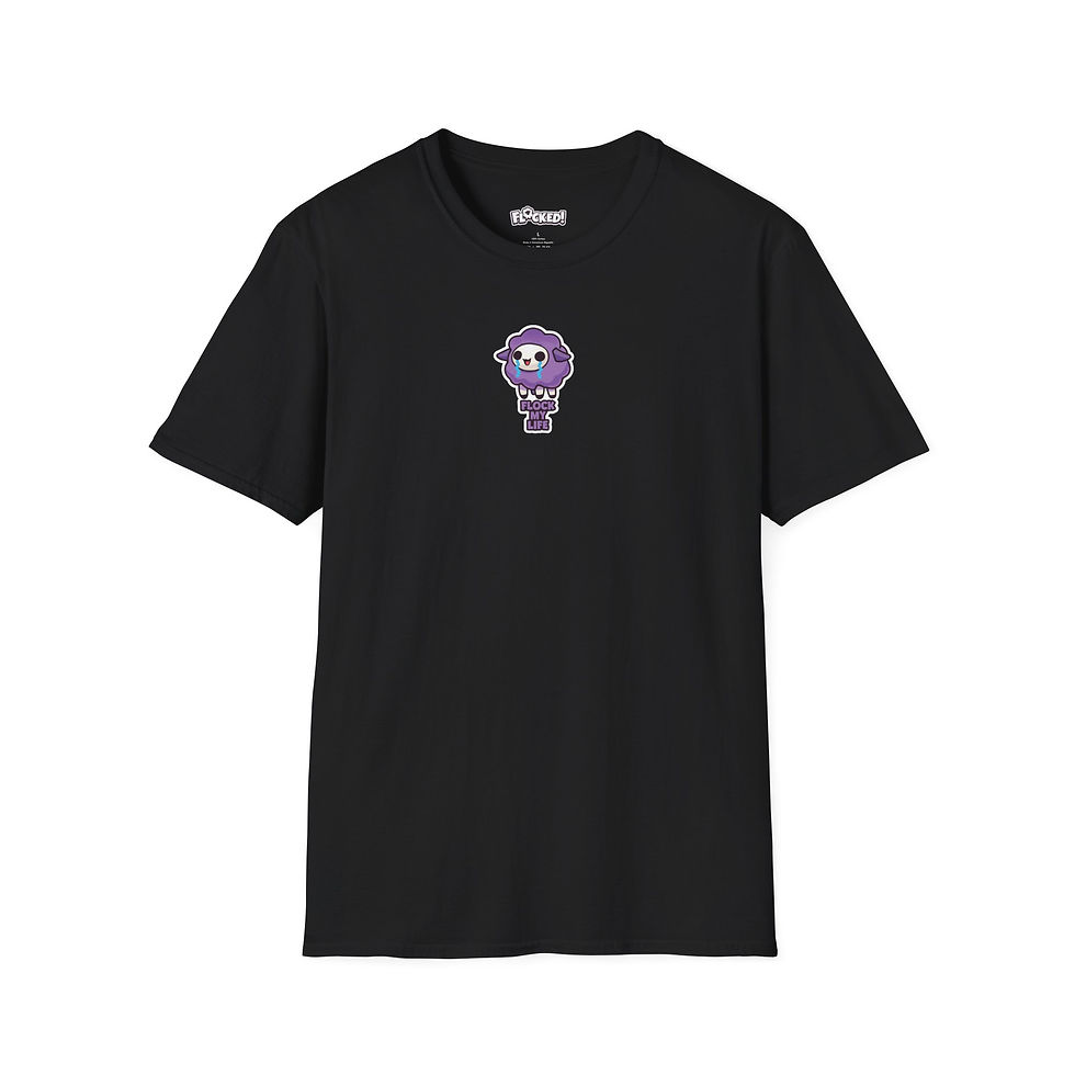 Thumbnail: Unisex T-Shirt - Flock My Life (Purple)