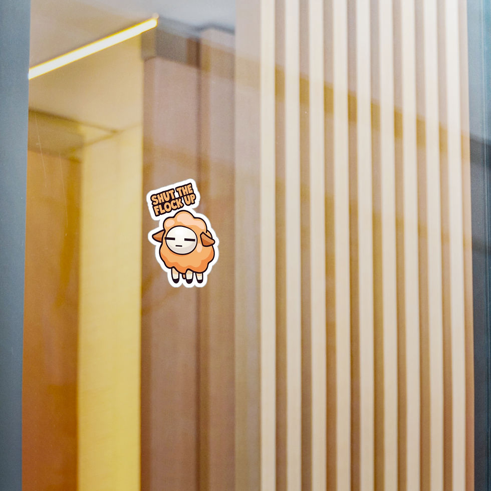 Thumbnail: Vinyl Sticker - Shut the Flock Up (Orange)