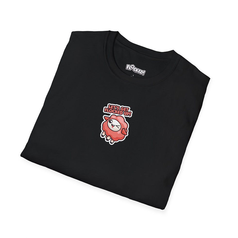 Thumbnail: Unisex T-Shirt - Let's Get Flocked Up! (Red)