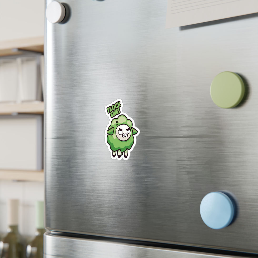 Thumbnail: Vinyl Sticker - Flock Ewe! (Green)