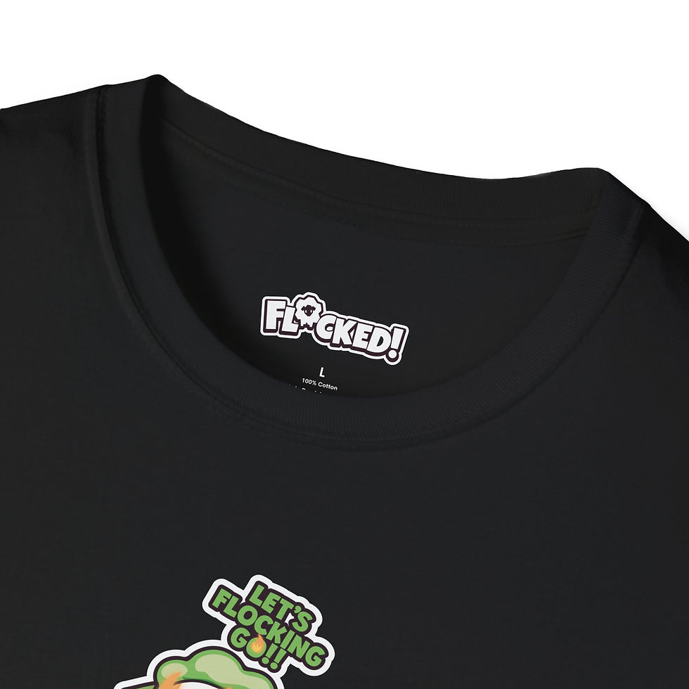 Thumbnail: Unisex T-Shirt - Let's Flocking Go!! (Green)