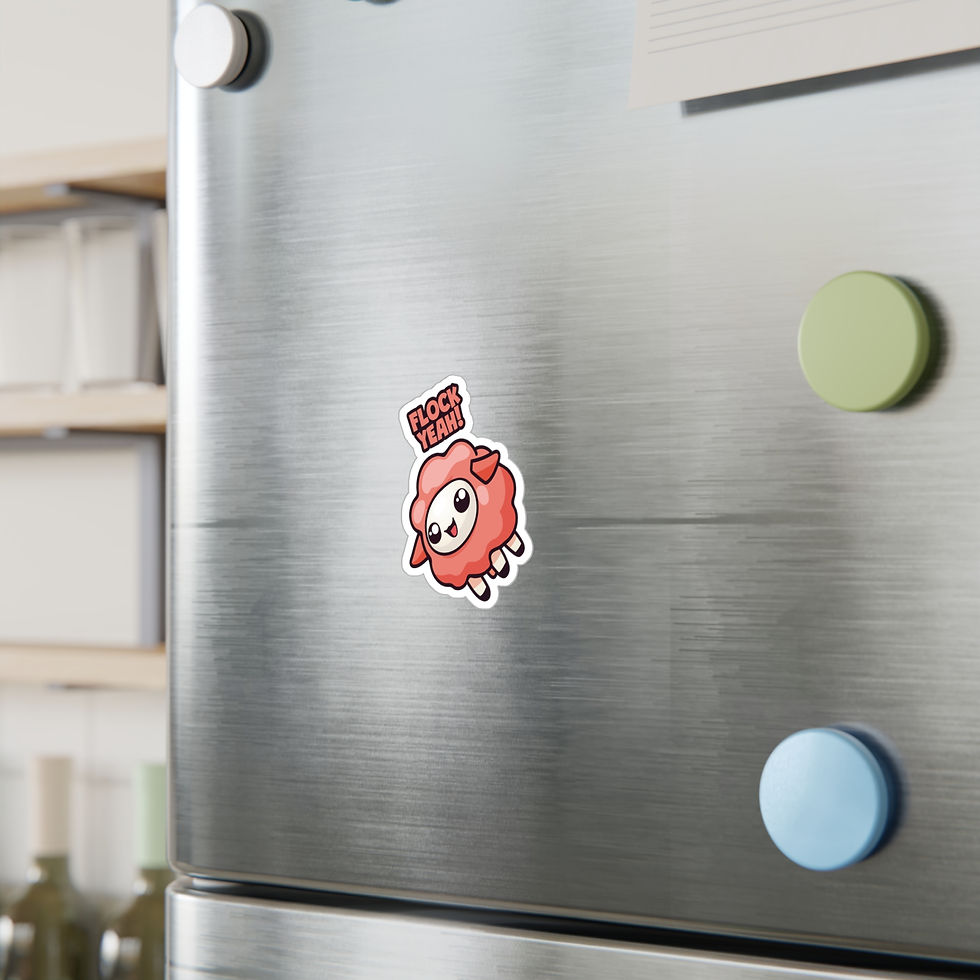 Thumbnail: Vinyl Sticker - Flock Yeah! (Red)