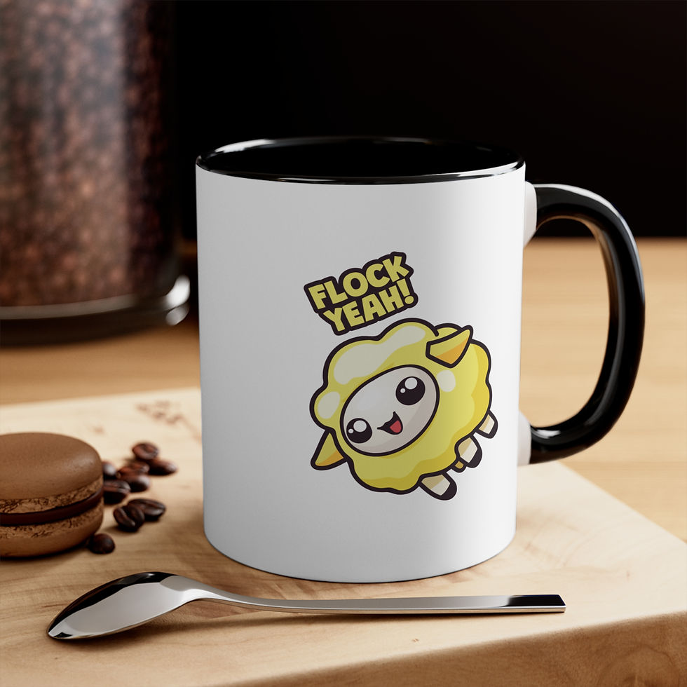 Thumbnail: Ceramic Mug - Flock Yeah! (Yellow)
