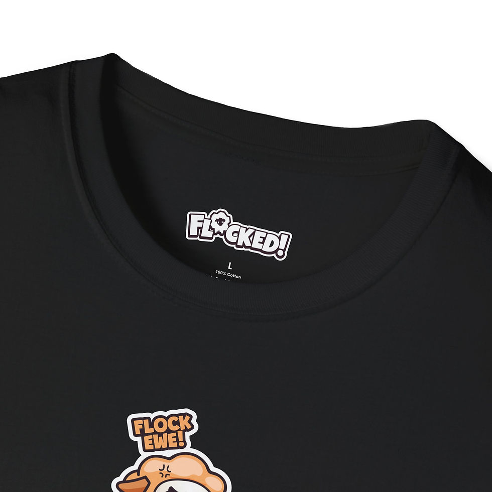 Thumbnail: Unisex T-Shirt - Flock Ewe! (Orange)