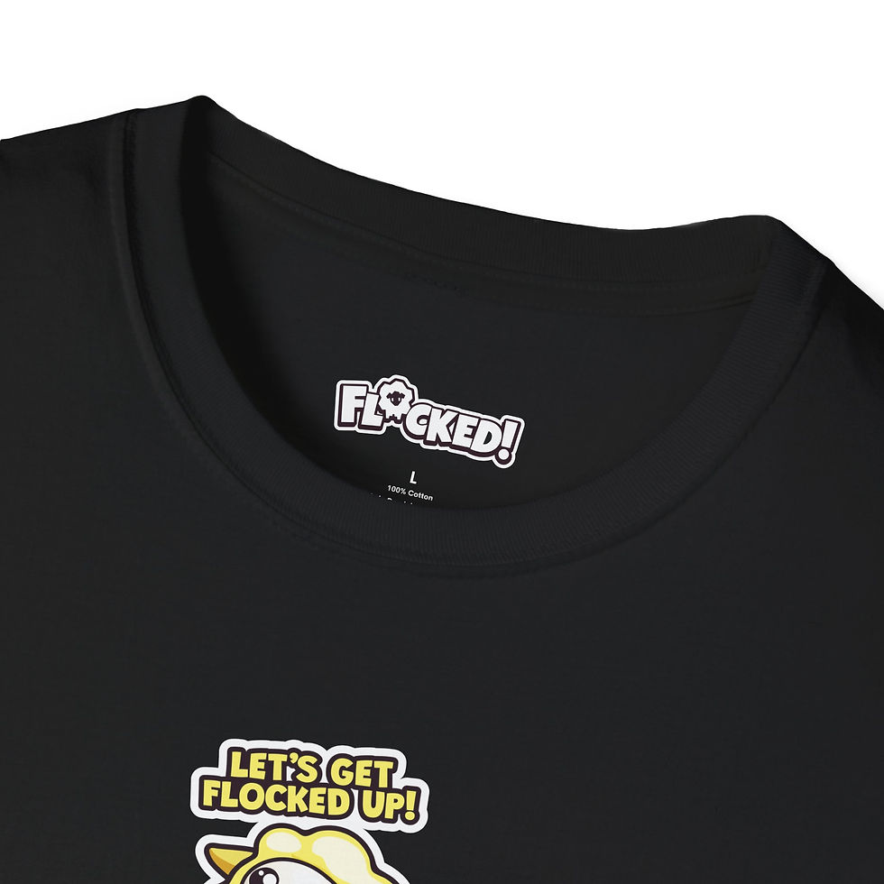 Thumbnail: Unisex T-Shirt - Let's Get Flocked Up! (Yellow)