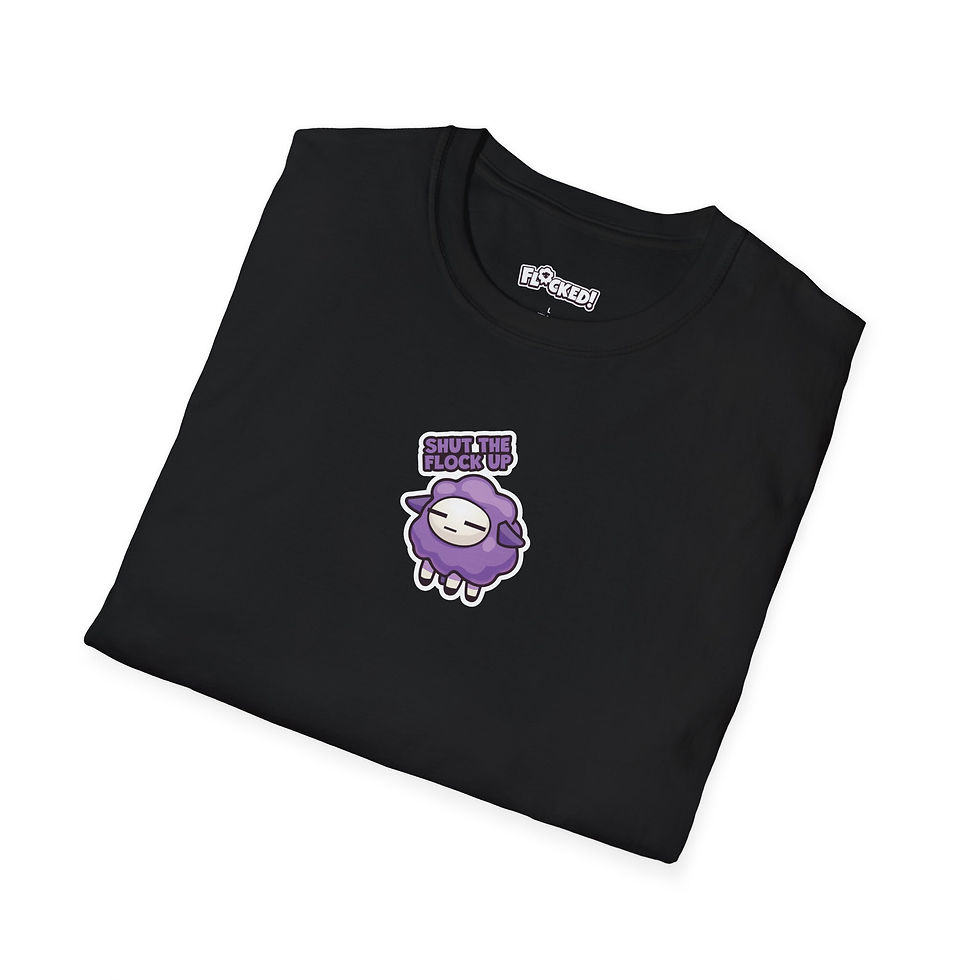 Thumbnail: Unisex T-Shirt - Shut The Flock Up (Purple)