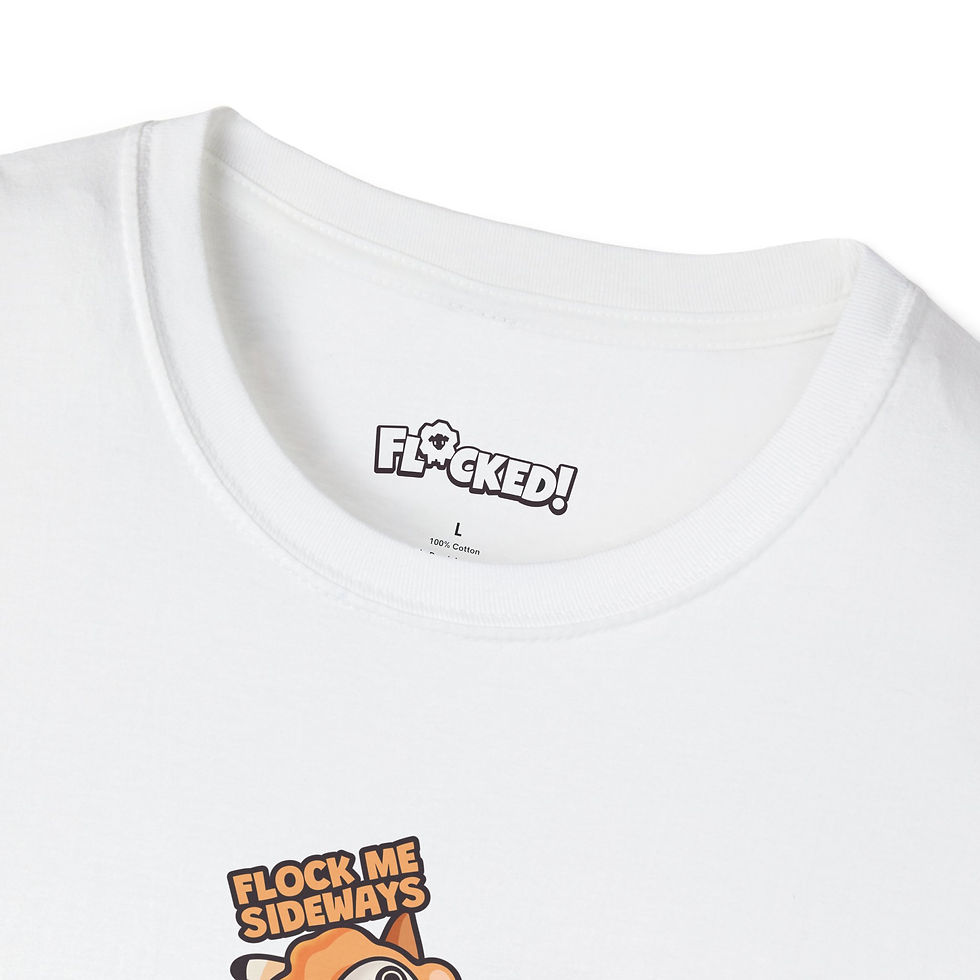 Thumbnail: Unisex T-Shirt - Flock Me Sideways (Orange)