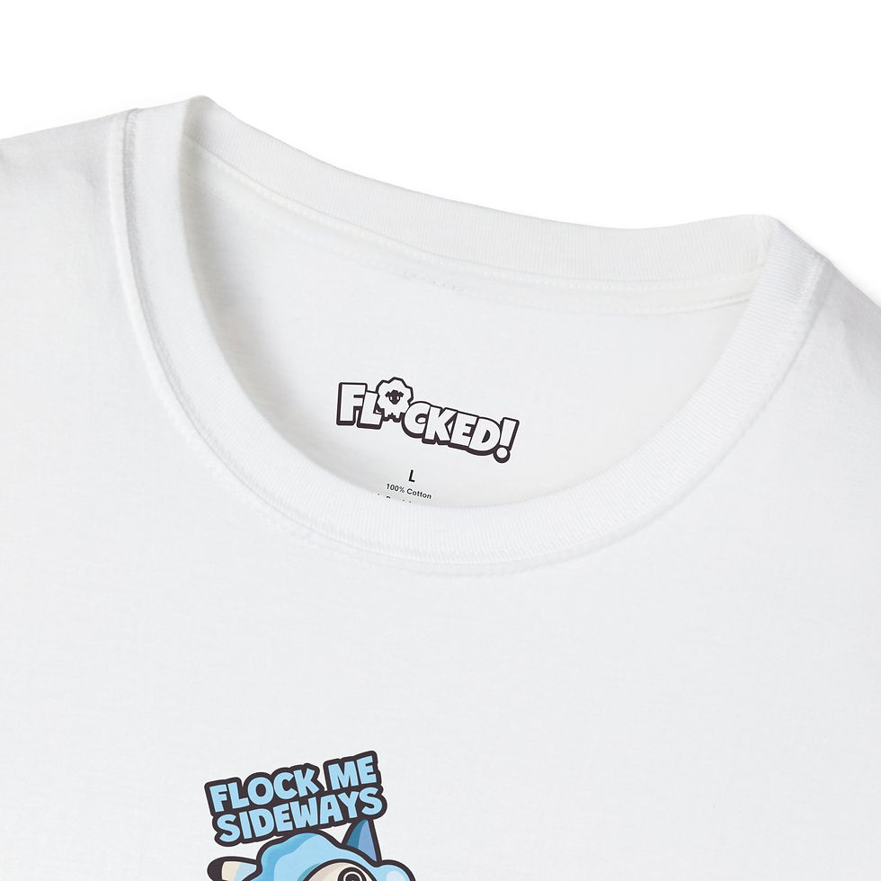Thumbnail: Unisex T-Shirt - Flock Me Sideways (Blue)