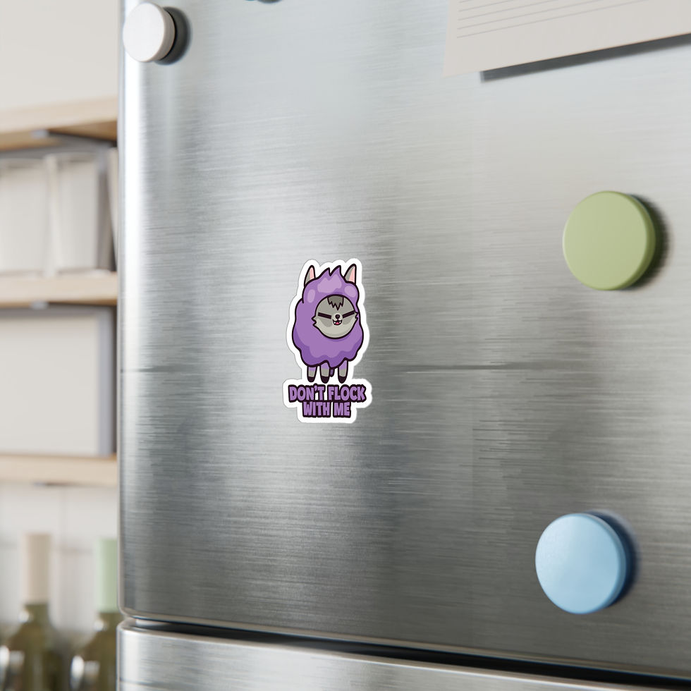 Thumbnail: Vinyl Sticker - Don't Flock With Me (Purple)