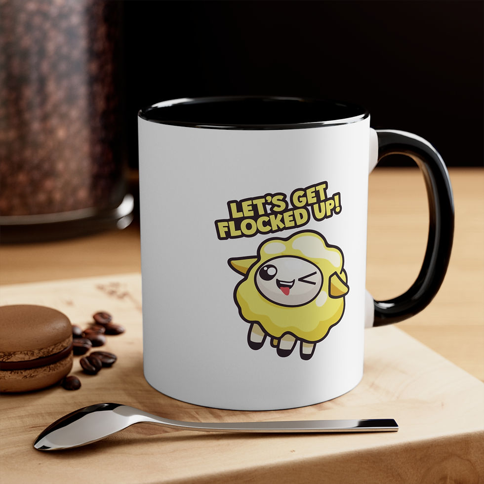 Thumbnail: Ceramic Mug - Let's Get Flocked Up! (Yellow)