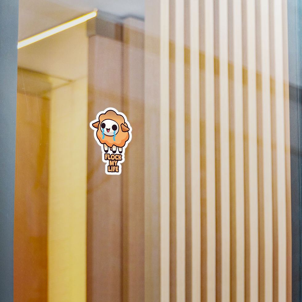 Thumbnail: Vinyl Sticker - Flock My Life (Orange)