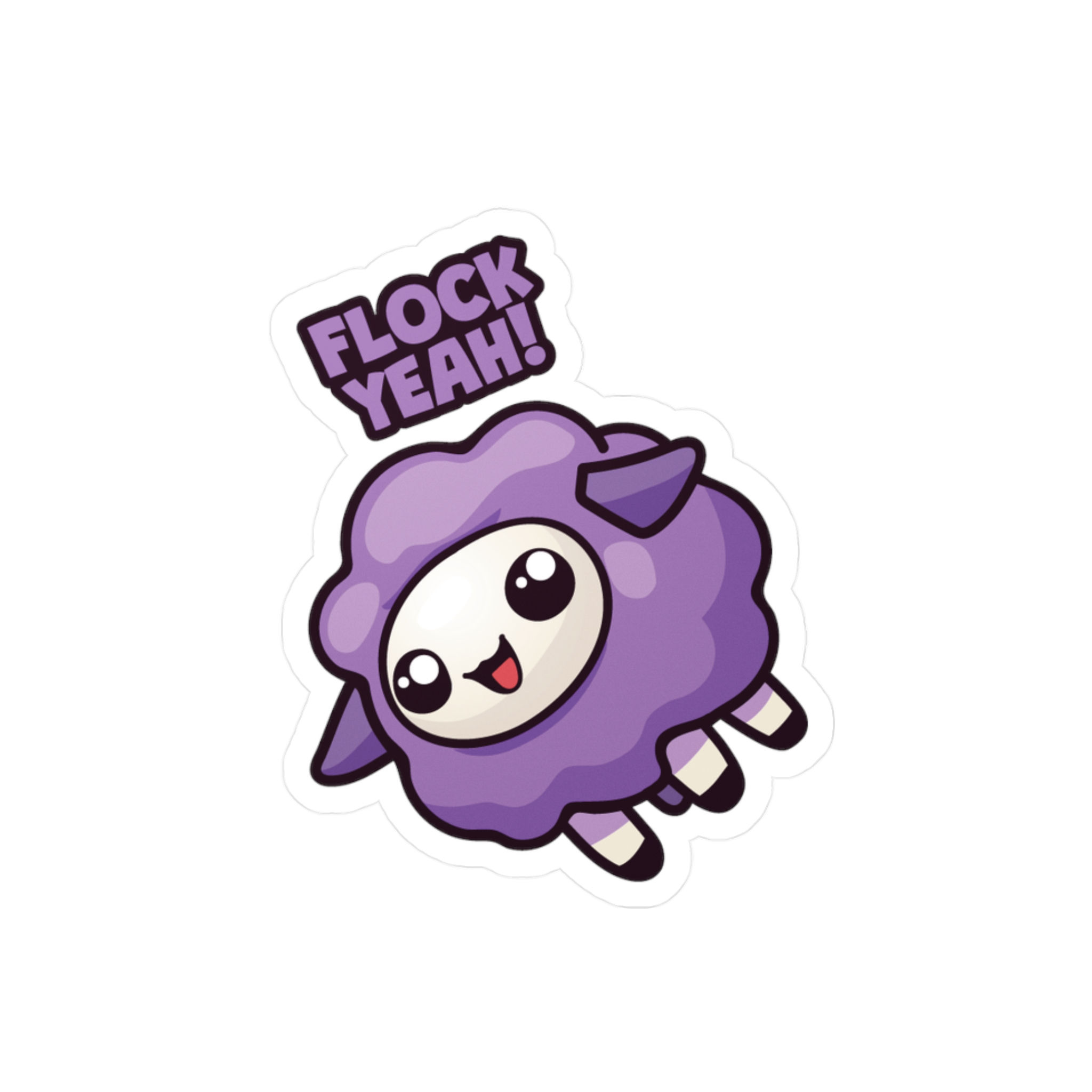 Vinyl Sticker - Flock Yeah! (Purple)
