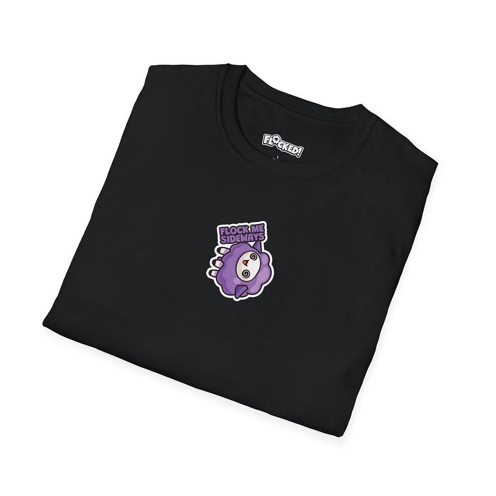 Thumbnail: Unisex T-Shirt - Flock Me Sideways (Purple)