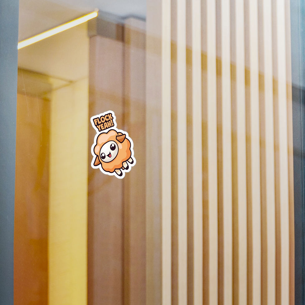 Thumbnail: Vinyl Sticker - Flock Yeah! (Orange)