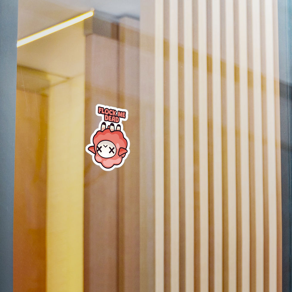 Thumbnail: Vinyl Sticker - Flock Me Dead (Red)
