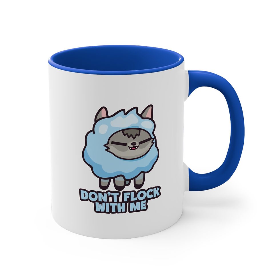 Ceramic Mug - Don't Flock With Me (Blue)
