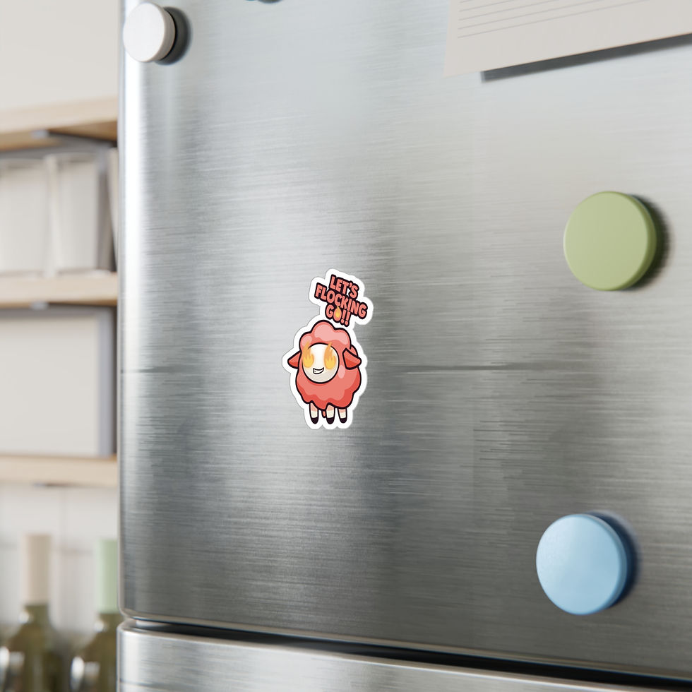 Thumbnail: Vinyl Sticker - Let's Flocking Go!! (Red)