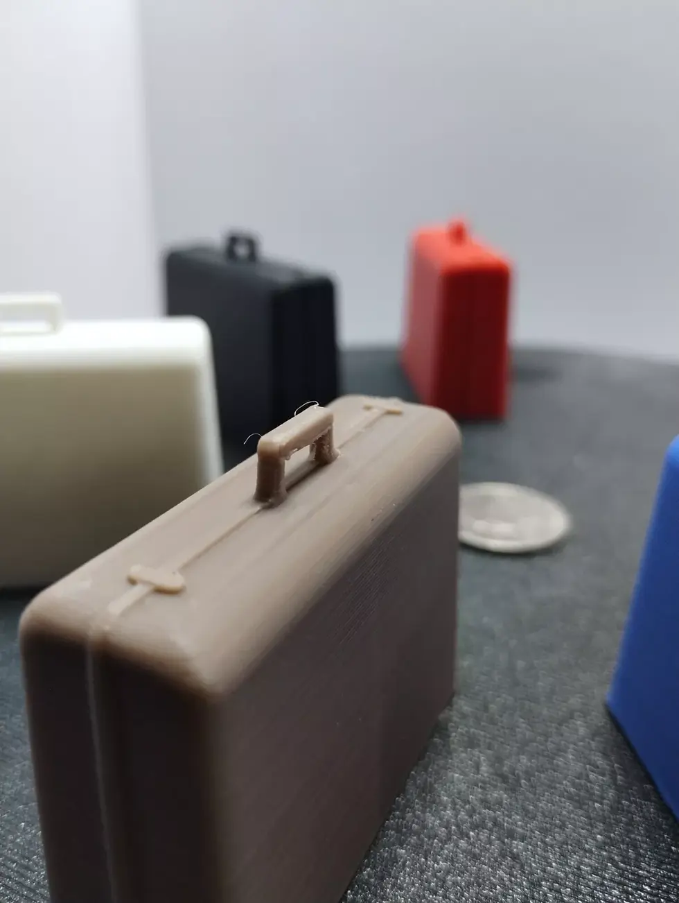 Thumbnail: Vintage Tonka Airport Tug Luggage Set of 15