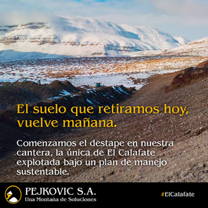 El suelo que retiramos hoy, vuelve mañana.