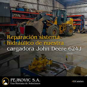 Reparación sistema hidráulico de nuestra cargadora John Deere 624J