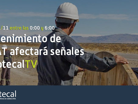 Mantenimiento de ARSAT afectará señales de CotecalTV