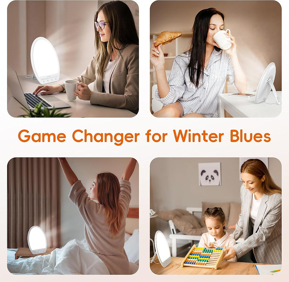 Thumbnail: Comfytemp SAD Light Therapy Lamp 10000 Lux 3 Colours 4 Brightness Timer