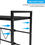 Thumbnail: Black 2 Tier Extendable Microwave Oven Rack Shelf Counter Organiser